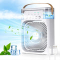 Portable air cooler fan with 7-color light – personal ac fan